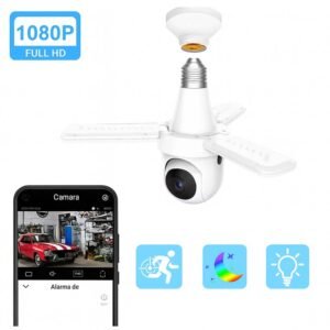 Cámara de vigilancia tipo Lámpara LED Giratoria 3 Astas Full HD