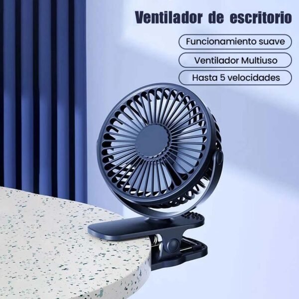 Mini ventilador con pinza