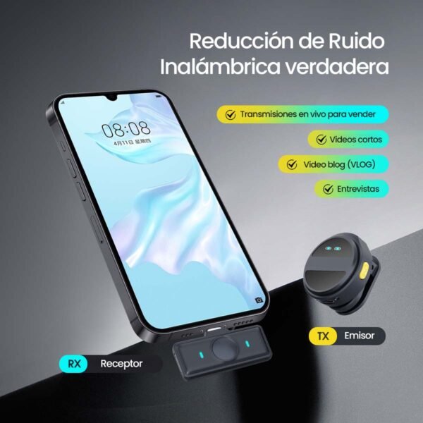 microfono corbatero inalambrico para stremear