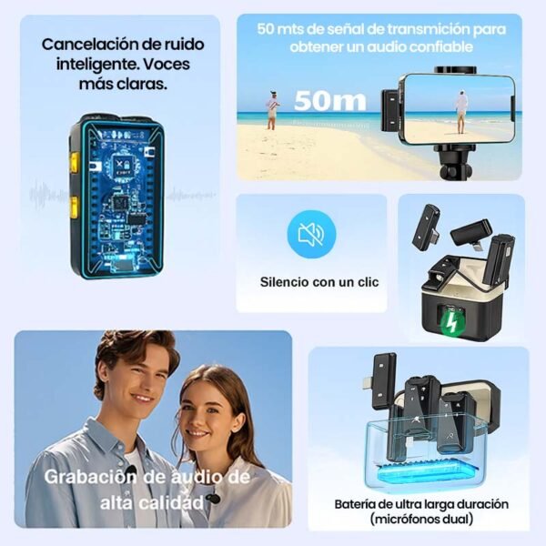 microfono corbatero inalambrico multiuso