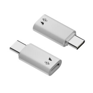 Adaptador convertidor Lighting a Usb C para Micrófono y Carga Rápida