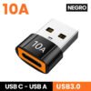 adaptador usb c a usb A 10A