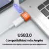adaptador usb c a usb a 3.0 alta transferencia