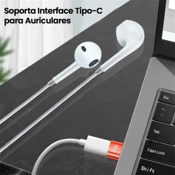 adaptador usb a a usb c compatible con auriculares