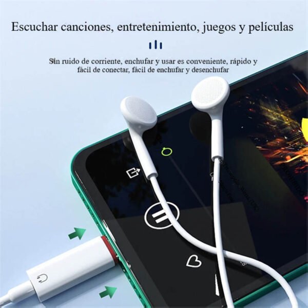 adaptador mini plug a usb c