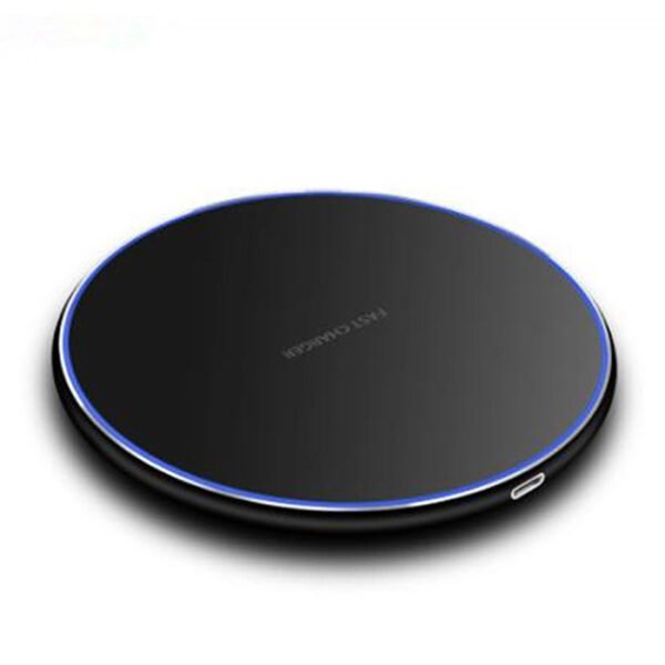 cargador inalámbrico fino negro