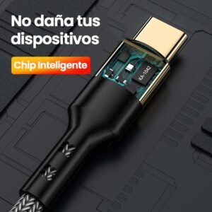 Cable Usb tipo C a Usb tipo C de Carga Rápida 1,2 metros