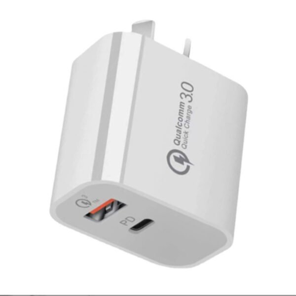 cargador rápido 3.0 usb c y usb a