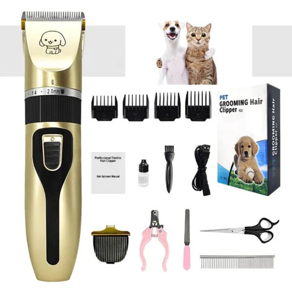 maquina cortapelos con cortauñas y tijeras