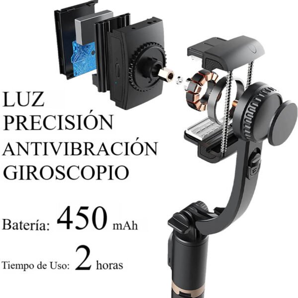 palo de selfie con giroscopio.