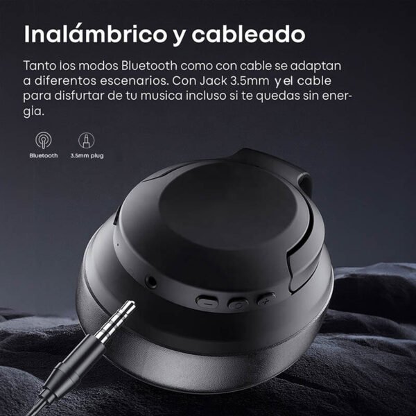 auricular inalámbrico con bluetooth de vincha langsdom