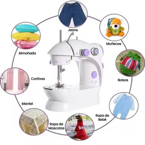 máquina de coser om con pedal