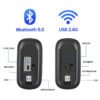 mouse bluetooth e inalambrico recargable
