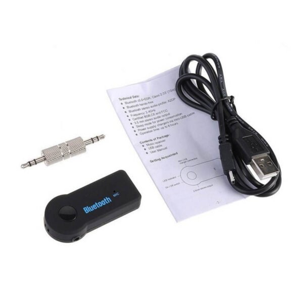 adaptador bluetooth con ficha plug de 3.5mm