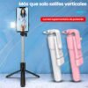 palo de selfie plegable con tripode