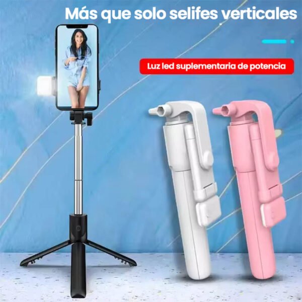 palo de selfie plegable con tripode