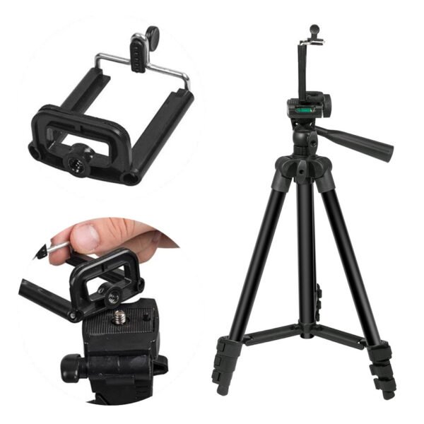 soporte universal de aluminio para celular y cámaras