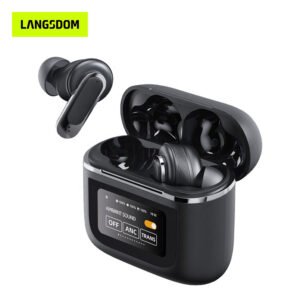 Auricular bluetooth con estuche y pantalla interactiva Langsdom V8