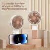 mini ventilador con 3 velocidades y soporte
