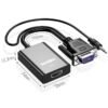 adaptador hdmi vga con audio