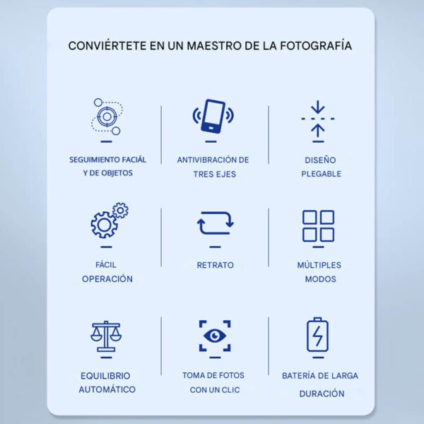 gimbal estabilizador multifuncion con app