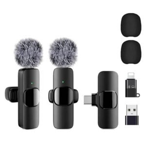 Combo 1: Micrófono Inalámbrico K9 + Selfie Stick y Soporte R1S