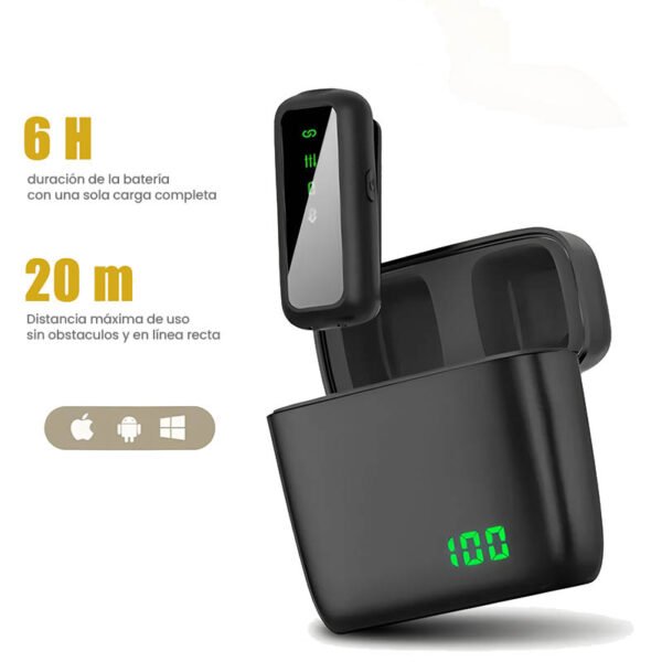 micrófono corbatero con cancelación de ruido