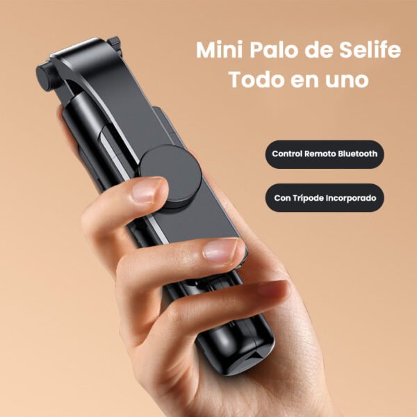 palo de selfie portable con luz