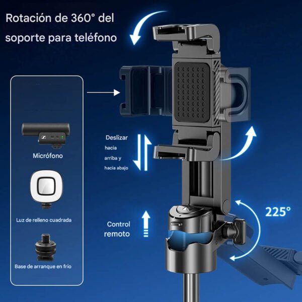 palo de selife multifuncional para celular