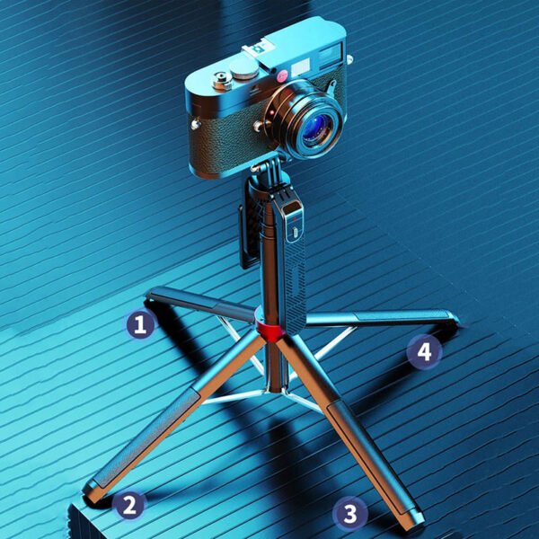 soporte para celular y camara con aro de luz