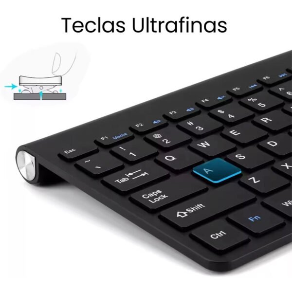 mouse y teclado teclas finas para pc