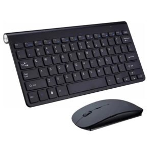 Kit Teclado y Mouse Inalámbrico Súper Fino con Pilas