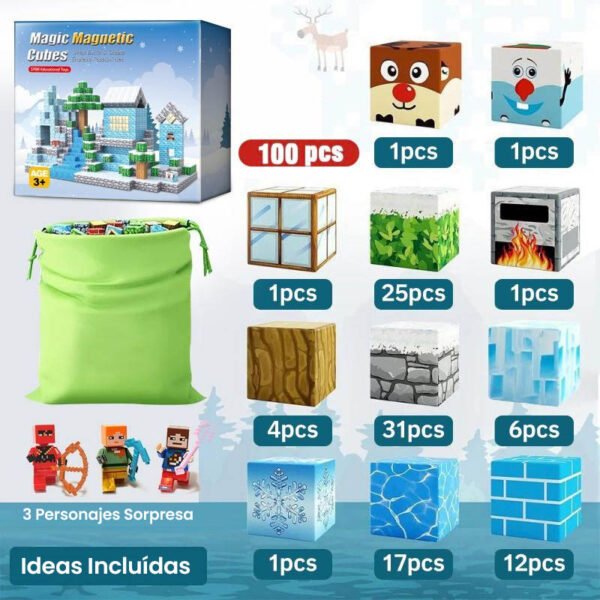 bloques magneticos minecraft hielo nieve