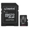 micro sd canvas select plus 256gb kingston con adaptador