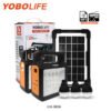 sistema solar portable yobolife + 3 lámparas led