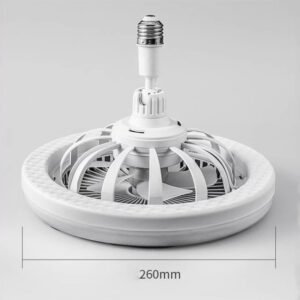 Lámpara LED Redonda 30W con Mini Ventilador Integrado y Control Remoto