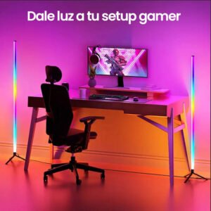 Luz de Pie Esquinera RGB 1 Metro con Control Remoto