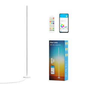 Luz de Pie Esquinera RGB 1.42 m LED con Control Remoto, App y Modo Música