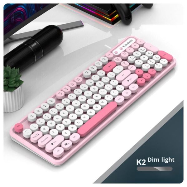 Teclado ksnake retro rosa membrana