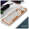 Teclado retro ksnake membrana color salmon
