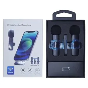 Micrófono Corbatero Inalámbrico Lavalier K9 X2
