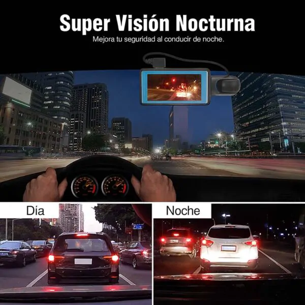 camara de auto con visión nocturna