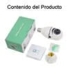 camara seguridad lampara de luz