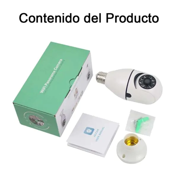 camara seguridad lampara de luz