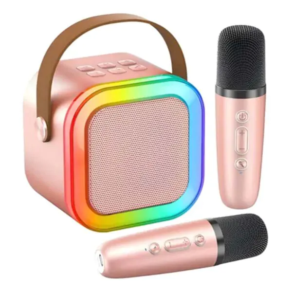 mini karaoke rosa