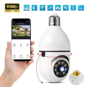 Cámara de vigilancia tipo Lámpara Giratoria Full HD