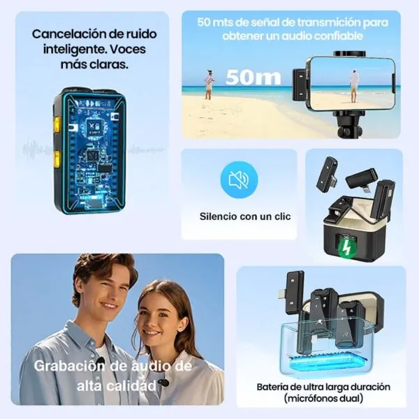 microfono corbatero inalambrico multiuso