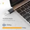adaptador usb A a usb C compatible con memorias