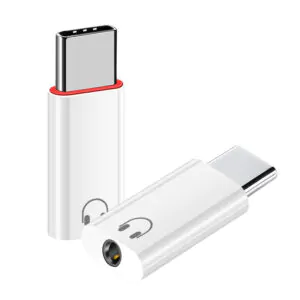Adaptador convertidor Usb C a mini plug de Audio 3.5mm