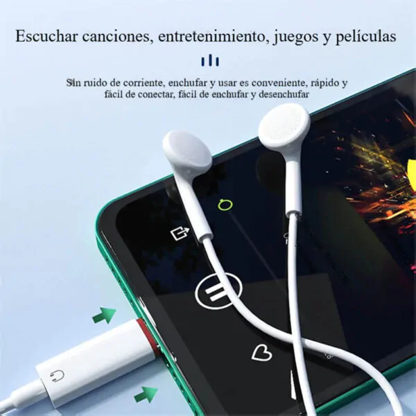 adaptador mini plug a usb c